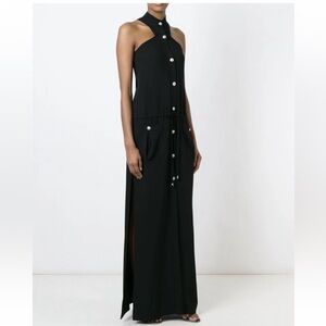 VERSUS VERSACE cut-out buttoned gown